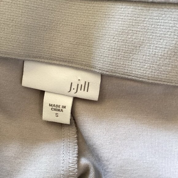 J  Jill Women's Light Gray Cropped Pants Size Small Stretch‎ Pockets Casual - Picture 2 of 10